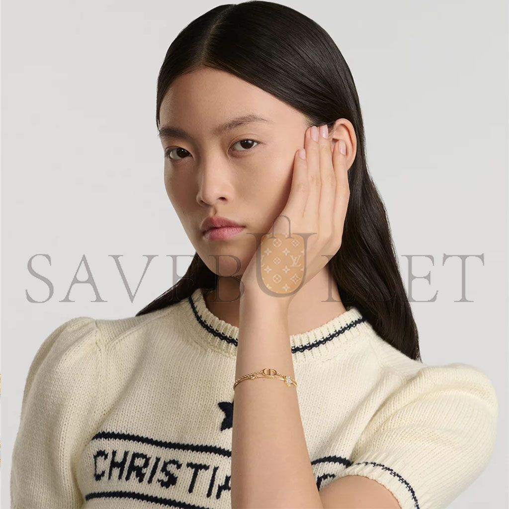 D*or petit cd double chain bracelet b1133pmtcy_d301